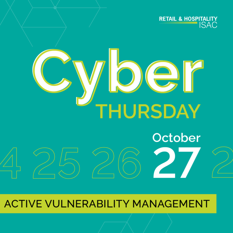 Active Vulnerability Management Cyber Thursday